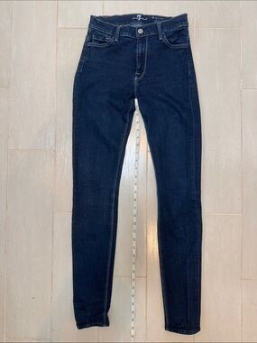 7 For All Mankind Dark Indigo Skinny Jeans